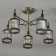 Ceiling lamp 5x60W E27, size 51x51x32 cm