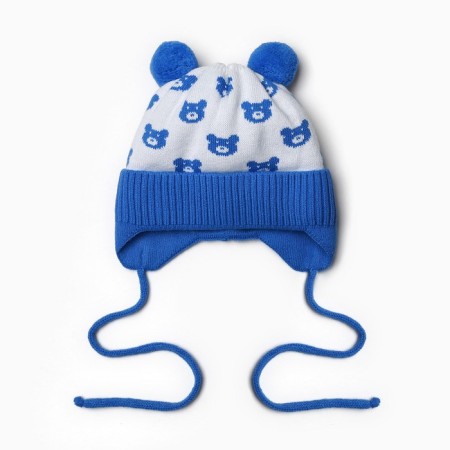 Children's hat, blue color, size 40-42