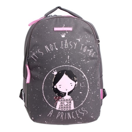 School backpack Bruno VisConti "Young Princess", 42 x 31 x 14 cm, ergonomic back, pencil case as a gift-2