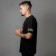 Patriotic T -shirt “Why do we need such a world”, the color is black, size 56