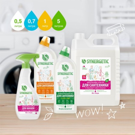 Synergetic cleaning tool "Tea tree and eucalyptus", gel, for plumbing, 700 ml-6