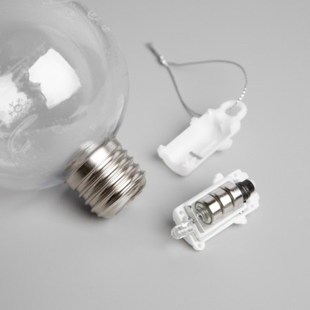 Christmas tree "Crystal", batteries, 1 LED, glow warm white-2
