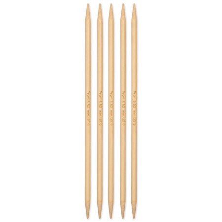Knitting needles, bamboo, 5.5 mm/20cm, 5 pcs-1