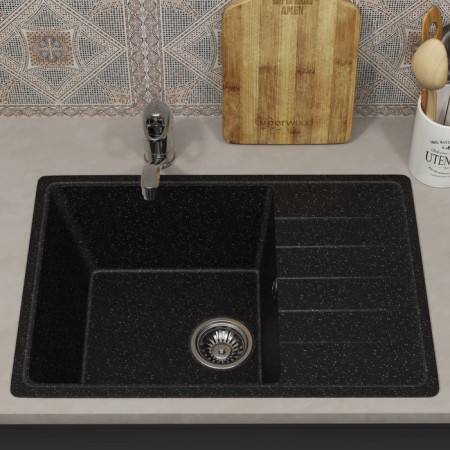 Kitchen car wash Uperwood Econ UPD-506, 004, rectangular, color 004 Black matte 1030247-1