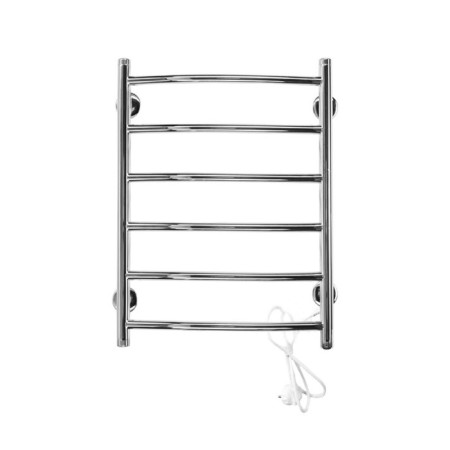 Domoterm electric heated towel rail "Classic" 109-6, 400 x 810 mm, 6 crossbars, right