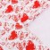 Glossy packaging paper "hearts", 100 x 70 cm, 1 pc.