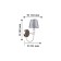 Bra Martina, 1x40W E14, color chrome