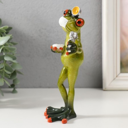 Souvenir Polystone Lac "Frog - Doctor" 16x6x5.5 cm-3