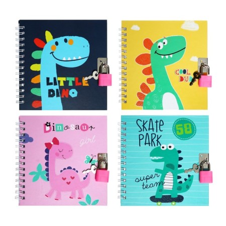 Notebook Gift A6, 45 sheets, on the castle, on the crest, line, "Dino", mix
