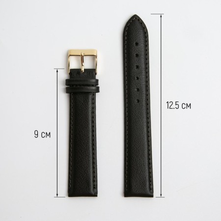 Male watch strap, 20 mm, chopper 90 mm, larynx 125 mm, genuine leather, elongated-1