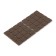Laying furniture square tundra, size 18 x 18 mm, 32 pcs., Polymer, brown