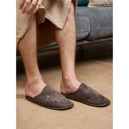 Male slippers, size 44-45, brown color