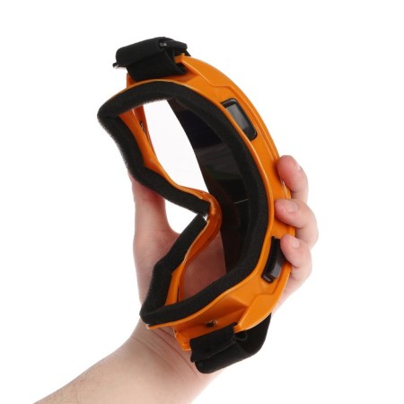 Glass-mask for motorcycle driving, transparent glass, yellow color-4