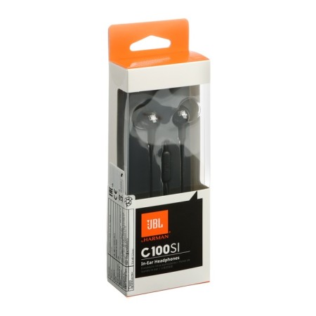 Headphones JBL C100SI, vacuum, microphone, 100DB, 16 Ohm, 3.5 mm, 1.2 m, black-4