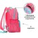 School backpack, 37 x 26 x 13 cm, ergonomic back, Calligrata ORT "Flamingo"