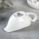 Porcelain saucer Wilmax, 100 ml, 13 × 6 × 5 cm, white color