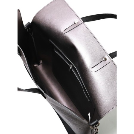 Female bag, artificial leather, 390x405x40 cm, black-4