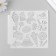 Plastic stencil "Sweets" 13x13 cm