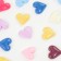 Coboson "Heart", set of 50 pcs., Size 1 pc. - 1.5 × 1.5 × 0.2 cm, color mix