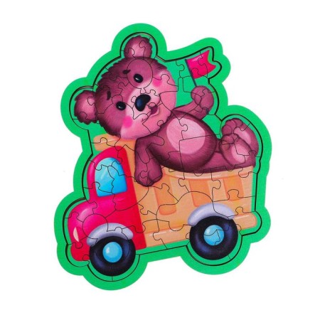 Figure puzzle "Machine with a bear"-1
