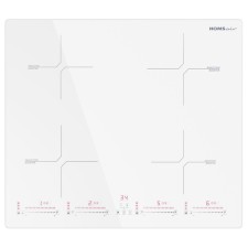 Варочная панель HOMSair HIC64SWH, индукционная, 4 конфорки, сенсор, белый