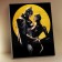 Picture on numbers with a whip 40 × 50 cm "Batman and a woman cat" 13 colors