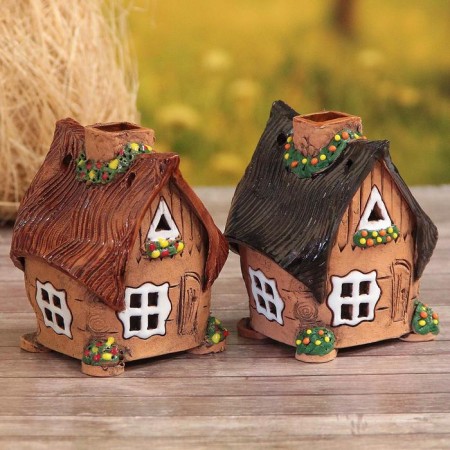 Aroma lace house "Tuzik", 9 cm, handmade, mix-4