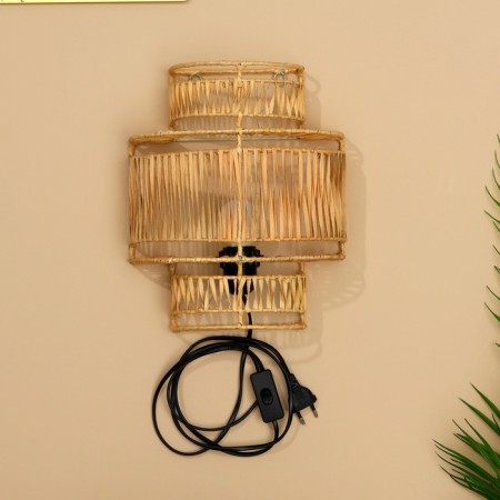 Lamp wall -mounted from the rattan "Crown" 1x120W, E27, 25x15x30 cm-8