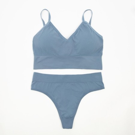 Female set (top, panties) Blue color, size 42-44-4