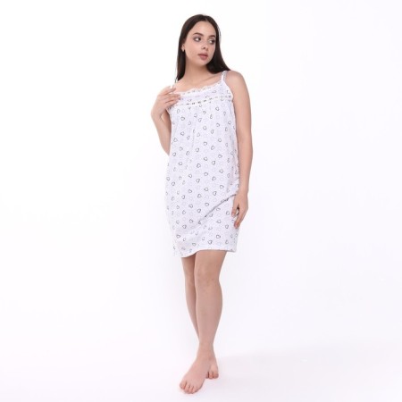 Night shirt female, white color, size 50-1