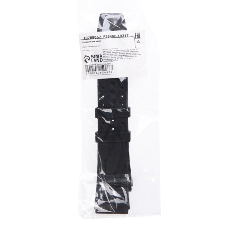 Watch strap, 22 mm, silicone, l-22.5 cm, black-3