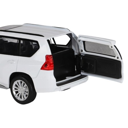 Metal machine Land Cruiser Prado 1:32, light and sound, doors, hood, baggage, inertia are opened-10