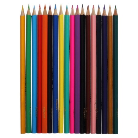 Pencils 18 flowers "princess", wooden building, triangular-3