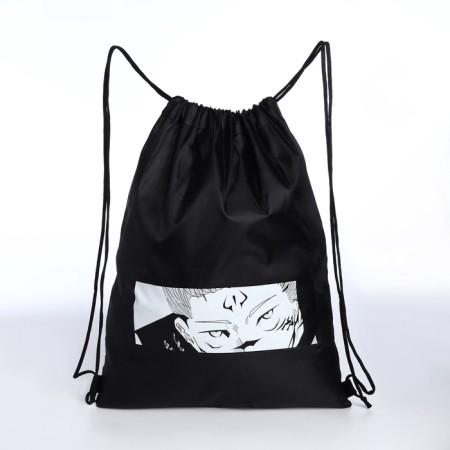 Bag for shoes on the lace, "anime", the color is black