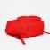 School backpack from textiles on lightning, 3 pockets, red color