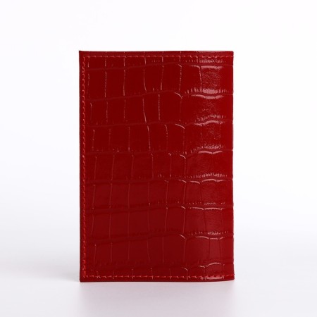 Textura passport cover, red color-1