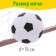 Gate football "Fun football" with a net, ball, color mix