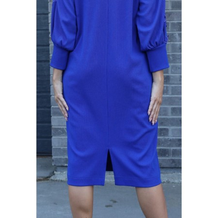 Women's dress, size 46, blue color-15