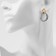 Earrings Metal "Chain" semicircle, link, color gold with silver