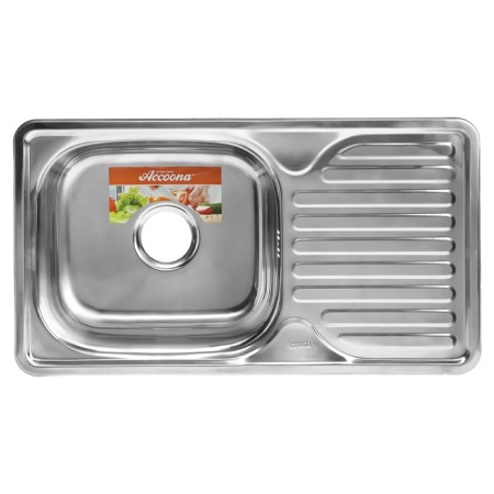 Kitchen car wash Accoona AB4276, mortise, thickness 0.6 mm, 760x420x165 mm, glossy