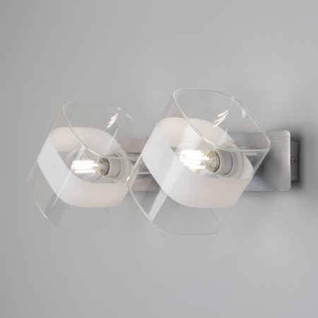 Sconces Citilux "Virta" CL139320, 32x10 cm, 2x60W, E14, color gray color-10