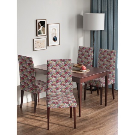 Czech for a chair "Wall of roses", decorative, velor-3