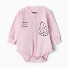 Боди детское, цвет розовый, рост 56 см