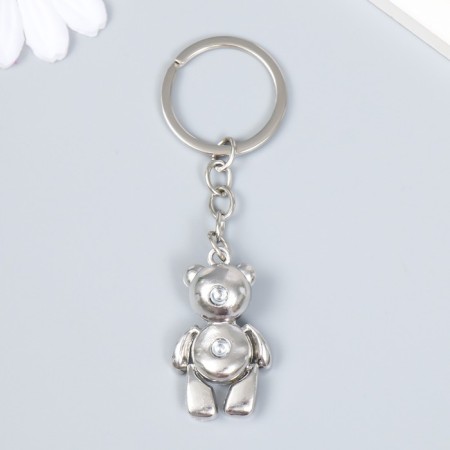 Trick Metal "Bear" silver, paws move 2.3x1x4 cm-1