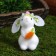 Souvenir "Rabbits with carrots and flower" set 2 pcs 8x4.5x4.5 cm