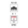 Network Lan Roset, on the wall, 2 nest 8P88C (RJ-45), CAT 5E REXANT