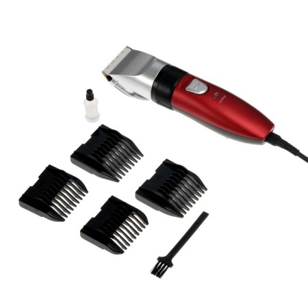 Luazon Ltri-22 haircut machine, 2.5 W, 3/6/9/12 mm, ceramic. knife, battery, red-1