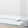 Hermes mirror, wall, with a shelf, 53 × 63 cm
