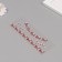 Sticker Plastic Rhocker "Choker from Stars" Red 11.6x18 cm