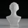 Gypsum figure famous people: Block Bust, 12.5 x 7.5 x 19 cm